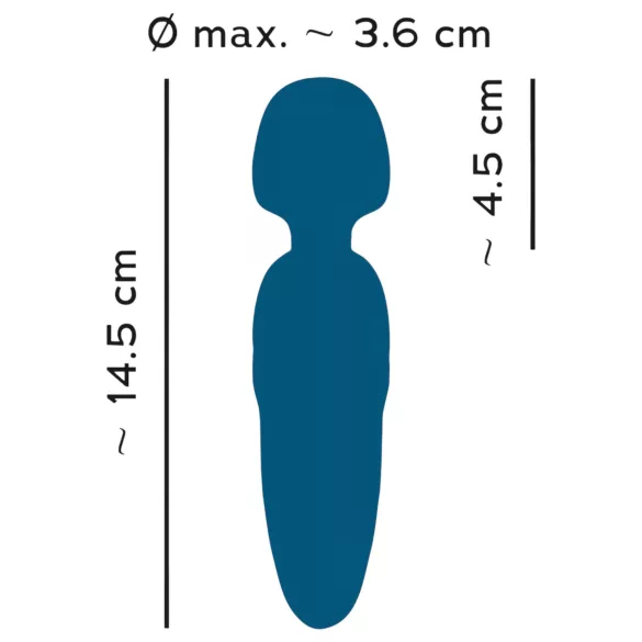 You2Toys Petite - masážní vibrátor na baterii - modrý