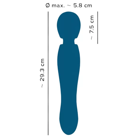You2Toys Grande - masážní vibrátor s akumulátorem - modrá