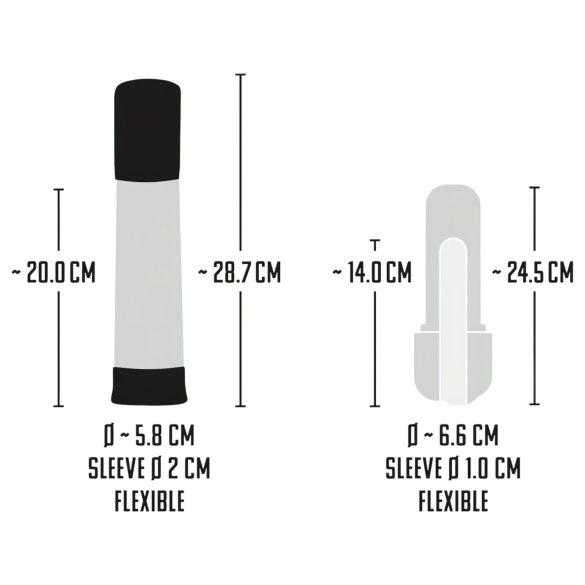 Mister Boner - automatická vakuová pumpa na penis - dobíjecí - černá/průhledná