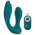 Couples Choice - hands-free vibrátor pro páry - silikonový, tyrkysový