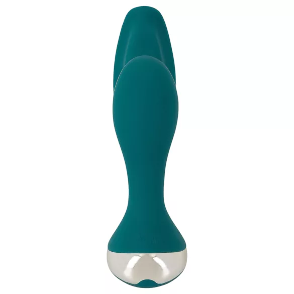 Couples Choice - hands-free vibrátor pro páry - silikonový, tyrkysový