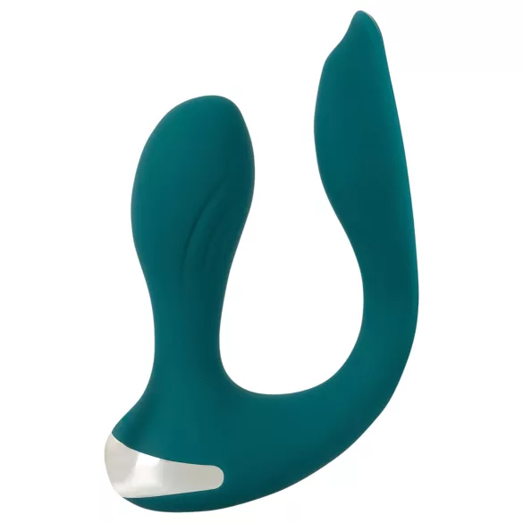 Couples Choice - hands-free vibrátor pro páry - silikonový, tyrkysový