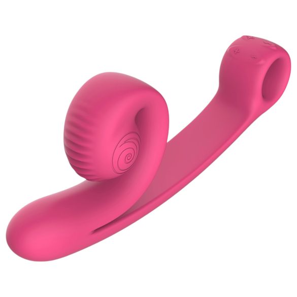 Snail Vibe Curve - 2v1 klitorální vibrátor (růžový)