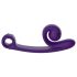 Snail Vibe Curve - 2v1 dráždidlo na klitoris a vibrátor (fialová)