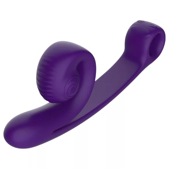 Snail Vibe Curve - vibrátor a stimulátor klitorisu 2v1 - fialový