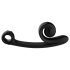 Snail Vibe Curve - 2v1 klitorální stimulátor a vibrátor (černý)