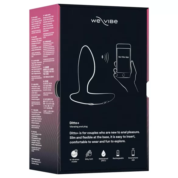 We-Vibe Ditto+ - Anální vibrátor ovládaný aplikací (černý)