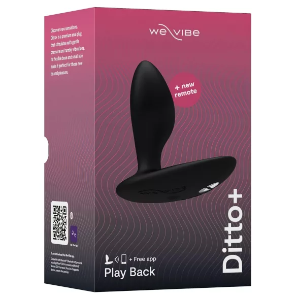 We-Vibe Ditto+ - Anální vibrátor ovládaný aplikací (černý)
