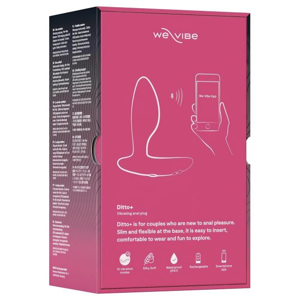 We-Vibe Ditto+ - chytrý anální vibrátor s baterií (růžový)