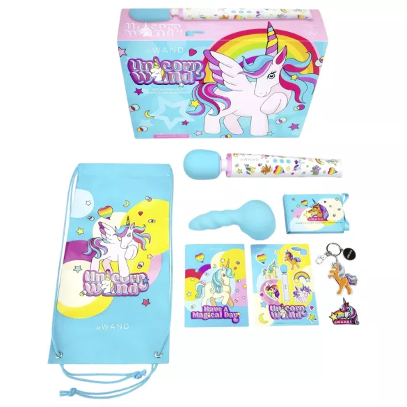 le Wand Unicorn - masážní vibrátor sada - duhová barva