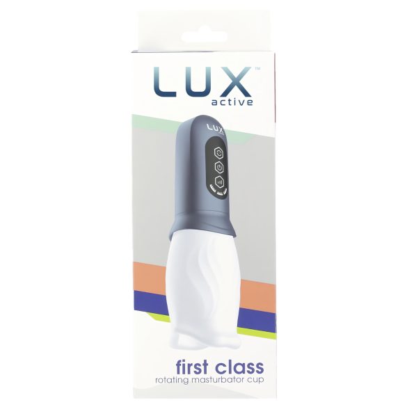 LUX Active First Class - rotační masturbátor - bílá/šedá