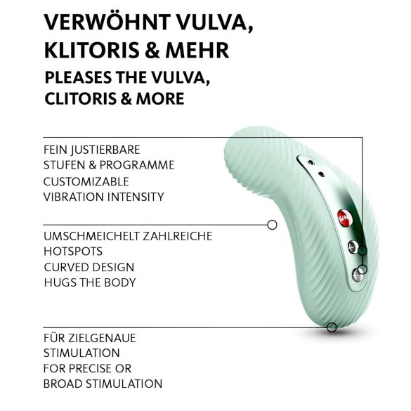 Fun Factory Laya III - vodotěsný vibrátor na klitoris (zelený)