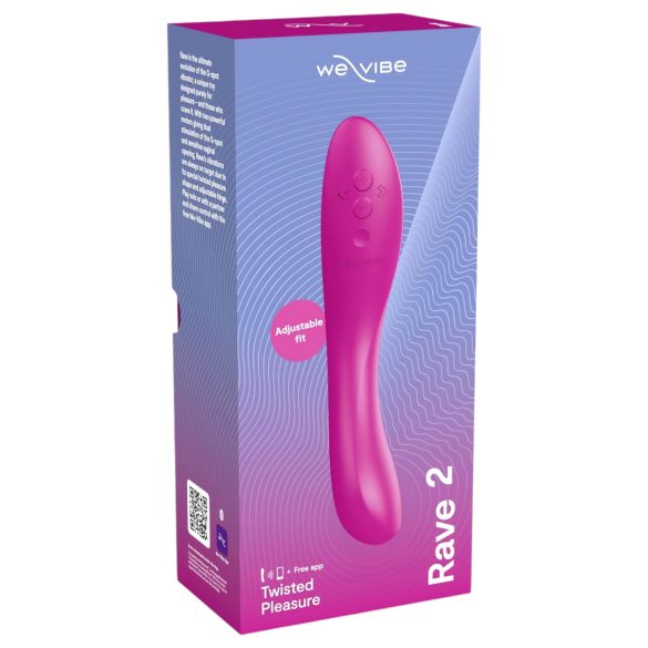 We-Vibe Rave 2 - vibrátor na bod G - dobíjecí, chytrý - růžový