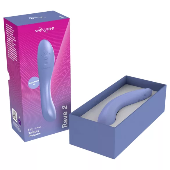 We-Vibe Rave 2 - G‑bod vibrační dildo ovládané aplikací (modré)