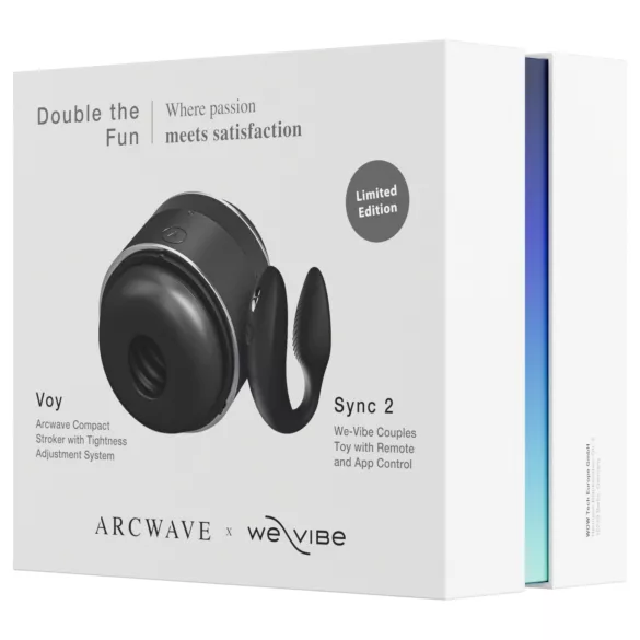 Sada Arcwave Voy a We-Vibe Sync 2 - Dvojnásobná zábava (černá)