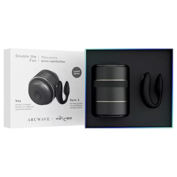 Sada Arcwave Voy a We-Vibe Sync 2 - Dvojnásobná zábava (černá)