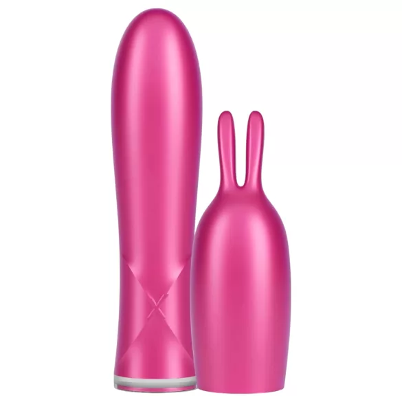 Durex Tease & Vibe - vibrátor s nástavcem na klitoris ve tvaru králíčka - růžový