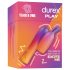 Durex Tease & Vibe - vibrační tyčinka s králíčkovým dráždidlem (růžová)