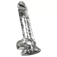 Crystal - vibrátor s přísavkou (průhledný)