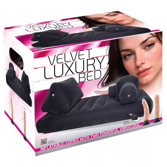 You2Toys Velvet Luxury - sex stroj s integrovanou postelí - černá