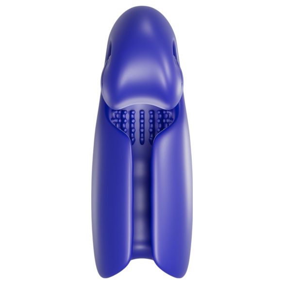 SVibe EVO - vodotěsný, akumulátorový masturbátor (modrý)