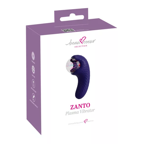 Beau Coeur Zanto - vibrátor s plazmovou technologií - modrý