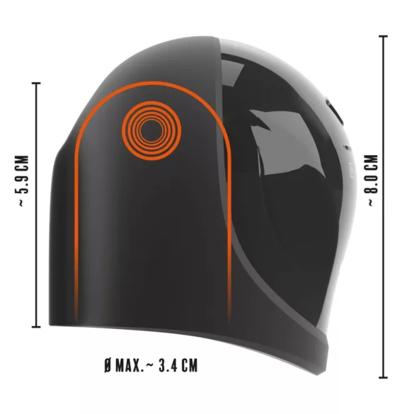 Rebel - voděodolný vibrátor na žalud - černý