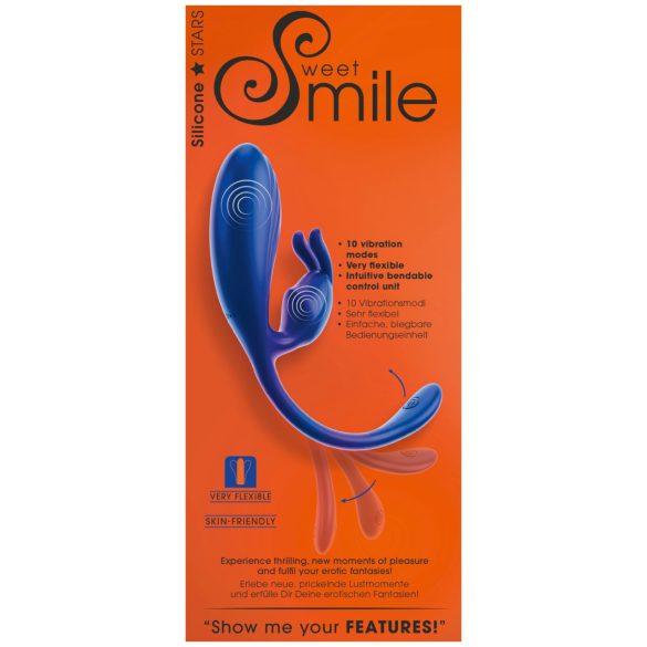 Smile - G-bod a klitorální stimulátor vibrátor (modrý)