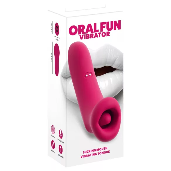 You2Toys Oral Fun - sací a lízající stimulátor klitorisu (růžový)
