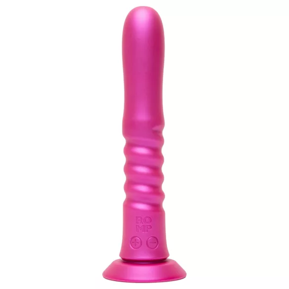 ROMP Jiggle - tlačný vibrátor s přísavkou (růžový)