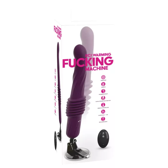 You2Toys - dálkově ovládaný zahřívací přirážecí vibrátor (fialový)