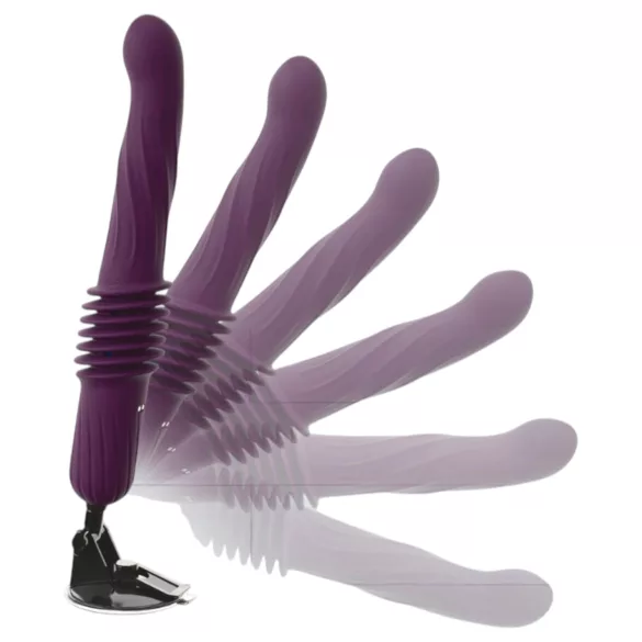 You2Toys - dálkově ovládaný zahřívací přirážecí vibrátor (fialový)