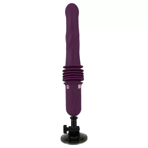 You2Toys - dálkově ovládaný zahřívací přirážecí vibrátor (fialový)