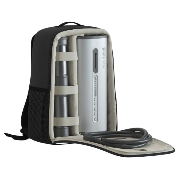 VacuGlide 2 - automatický mužský masturbátor - luxusní, na síť - stříbrný