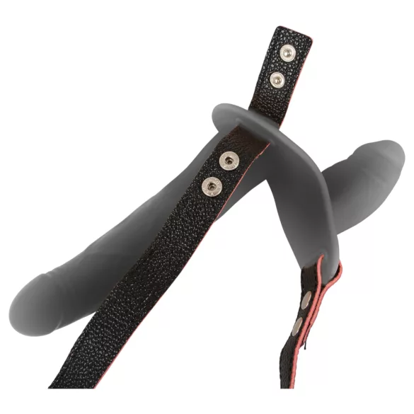You2Toys - dálkově ovladatelný dvojitý připínací vibrátor (černý)