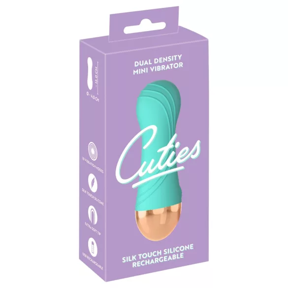 Cuties - akumulátorový, vodotěsný mini vibrátor (zelený)
