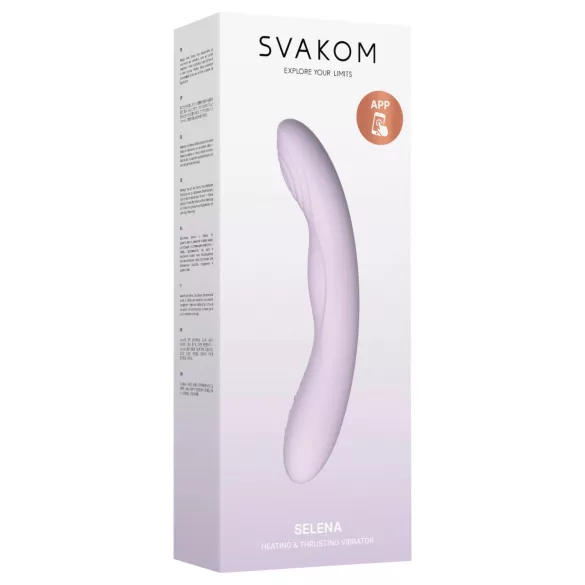 Svakom Selena - zahřívací, přirážející vibrátor na bod G (fialový)
