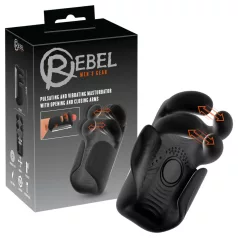 Rebel - pulzující vibrační masturbátor (černý)