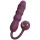Javida - dobíjecí vibrační vajíčko s funkcí přírazů (fialové)