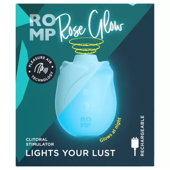 ROMP Rose Glow - vzduchový stimulátor klitorisu (modrý)