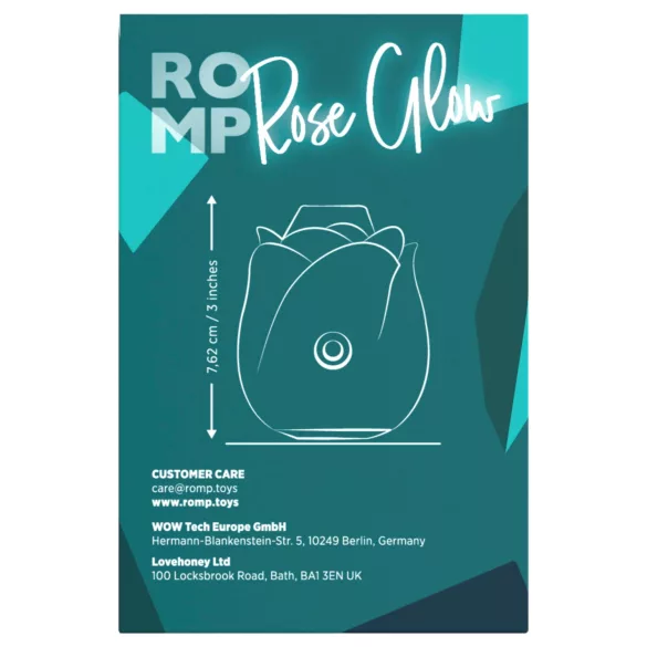 ROMP Rose Glow - vzduchový stimulátor klitorisu (modrý)