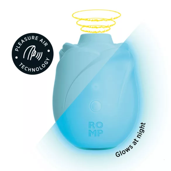 ROMP Rose Glow - vzduchový stimulátor klitorisu (modrý)