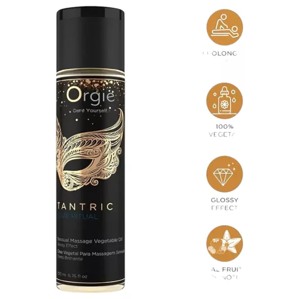 Orgie Tantric Love - masážní olej pro smyslnou masáž - 200 ml