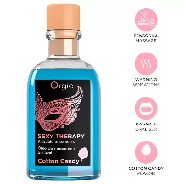 Orgie Sexy Therapy - masážní oleje sada - cukrová vata