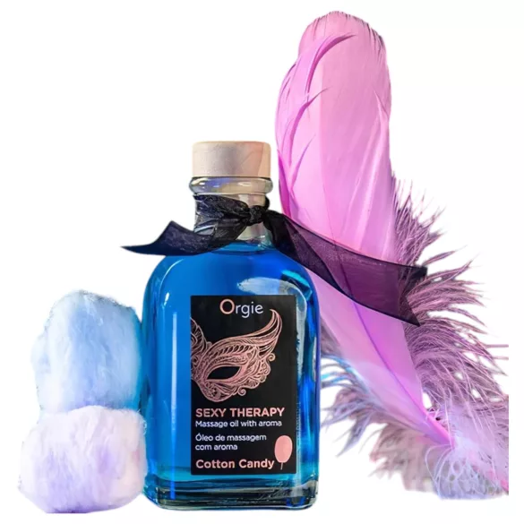 Orgie Sexy Therapy - masážní oleje sada - cukrová vata