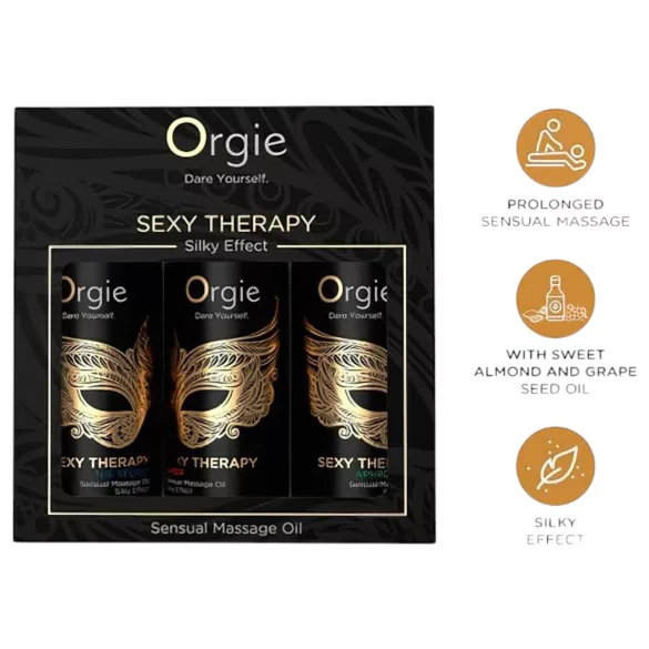 Orgie - masážní olej sada - smyslný výběr - 3x30 ml