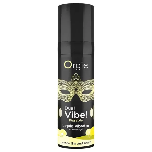 Orgie Dual Vibe - unisex tekutý vibrátor - Gin Tonic (15 ml)