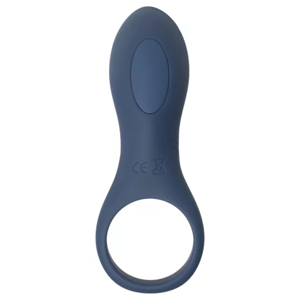 Amaysin - vibrační erekční kroužek na penis s akumulátorem (modrý)