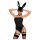 Obsessive OB7008 Sexy Bunny - sexy králičí kostým (černý) - L/XL