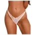Obsessive Weddya - krajkové tanga (bílé) - L/XL